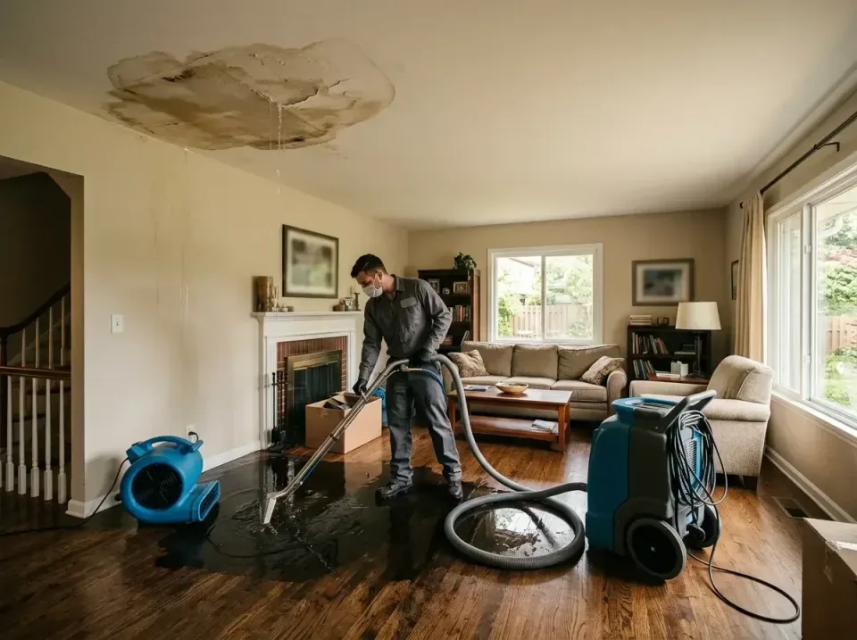 attic-pipe-burst-ceiling-drip-008 — frequently asked questions, Water Damage Restoration & Carpet Care in Jesup, IA